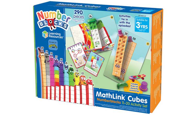 Learning Resources MathLink Cubes Numberblocks 11-20 Set