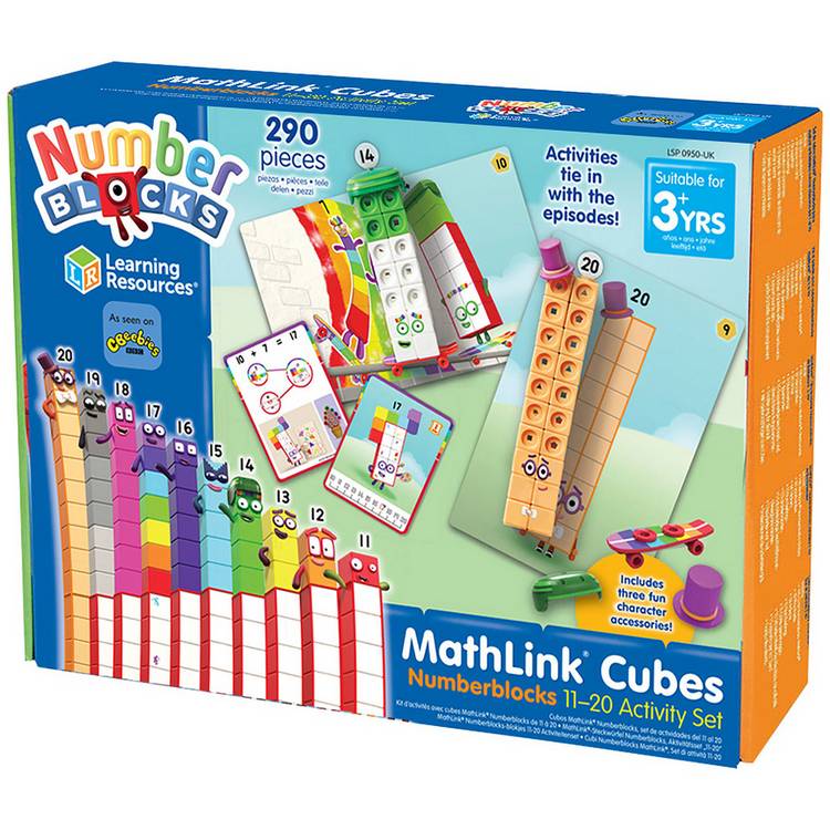 Learning Resources MathLink Cubes Numberblocks 11-20 Set 0