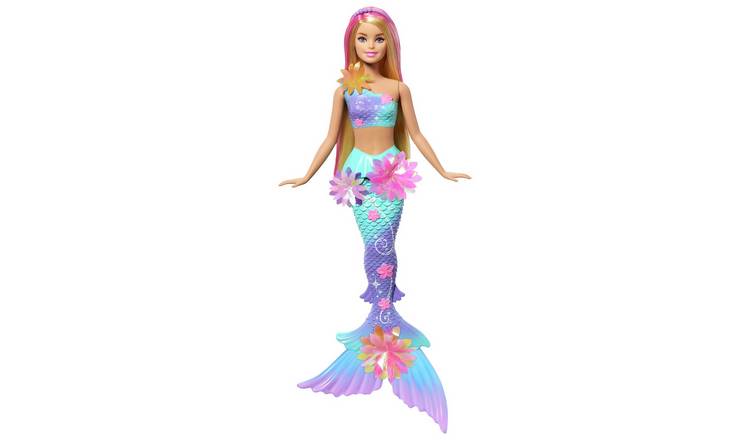 Barbie Flower Magic Mermaid Doll with  Blooming Flowers 