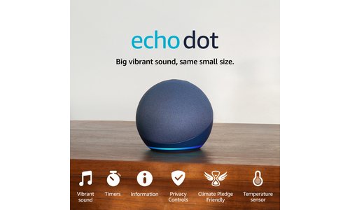 Amazon Echo Dot 5 Smart Speaker with Alexa - Blue