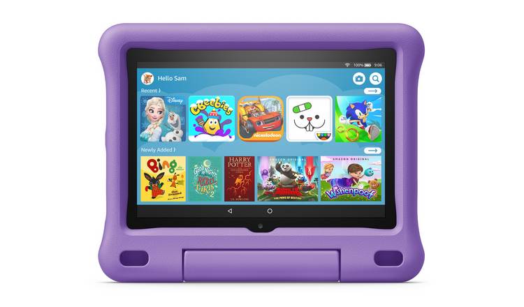 Amazon Fire HD 8 Kids 8in 32GB Tablet-Kid-Proof Case Purple