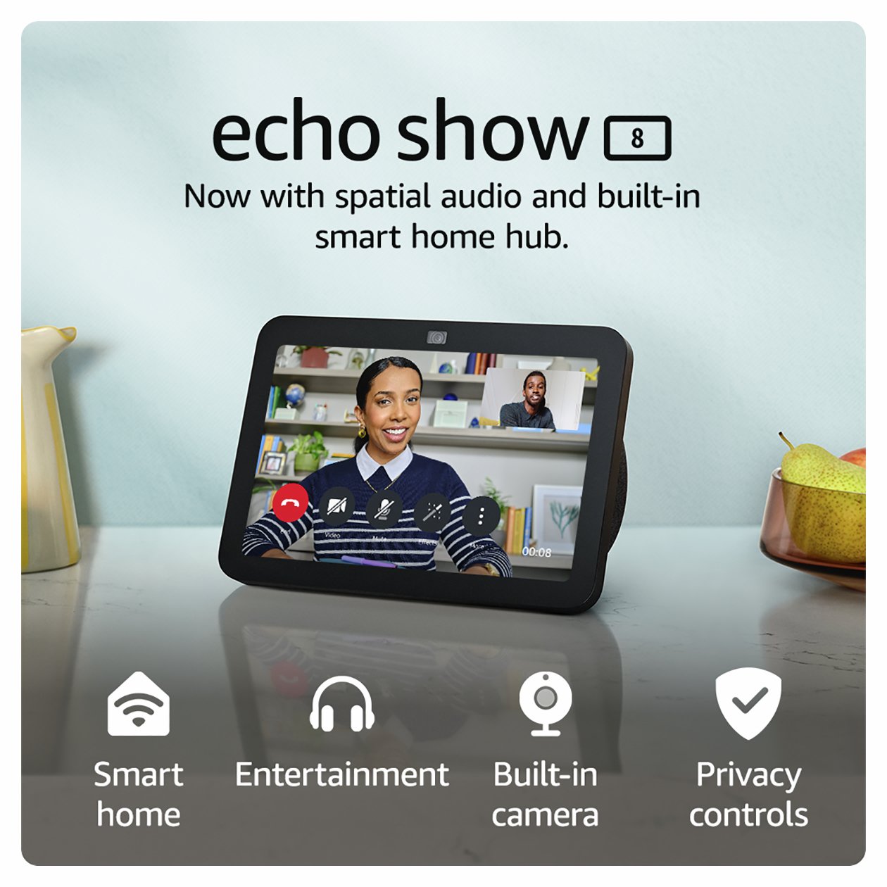 Buy Amazon Echo Show 8 (3rd Gen) Smart Speaker - Black | Smart