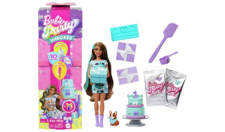 Barbie Party Unboxed Pet Birthday Series Doll & Accessories