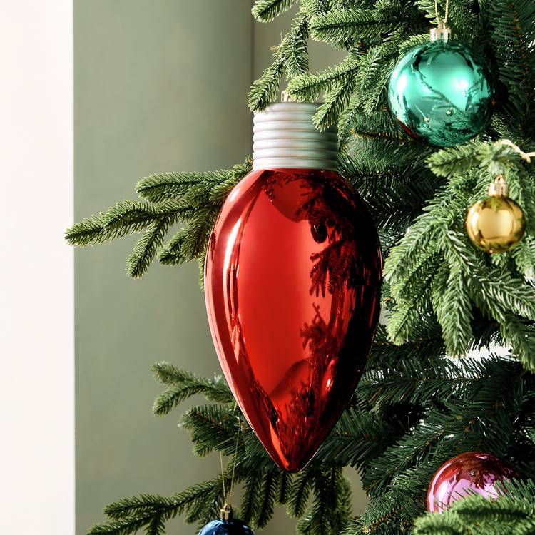 Habitat Single Oversized Red Christmas Hanging Ornament 0