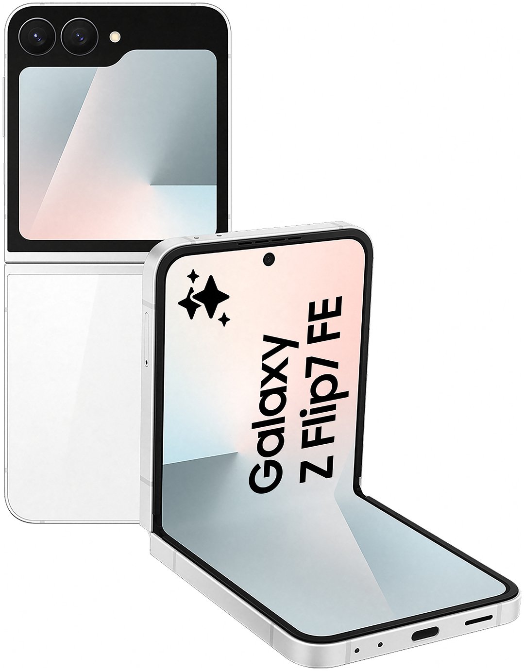 SIM Free Samsung Galaxy Z Flip7 FE 5G 256GB AI Phone - White