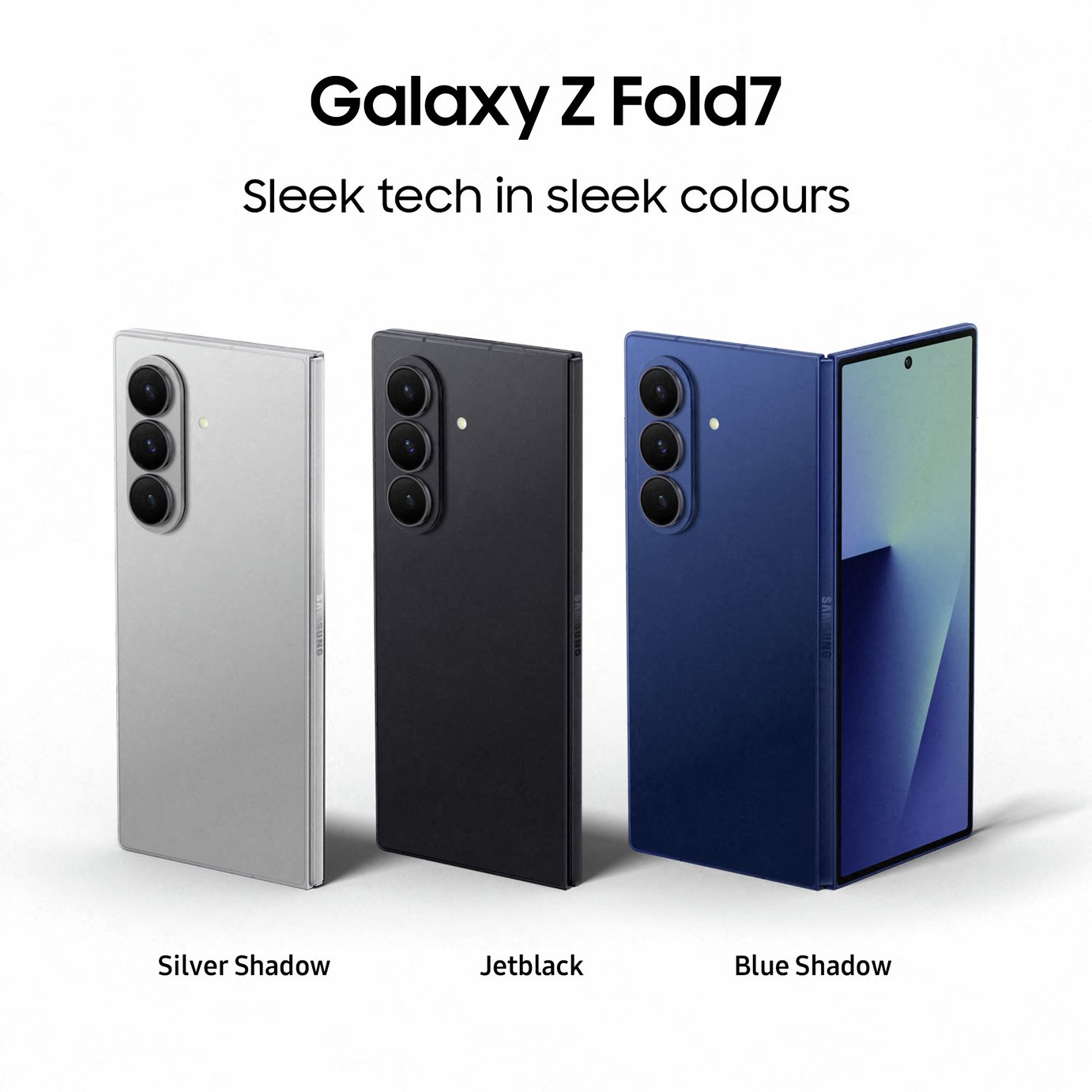 Buy SIM Free Samsung Galaxy Z Fold7 5G 512GB AI Phone - Black