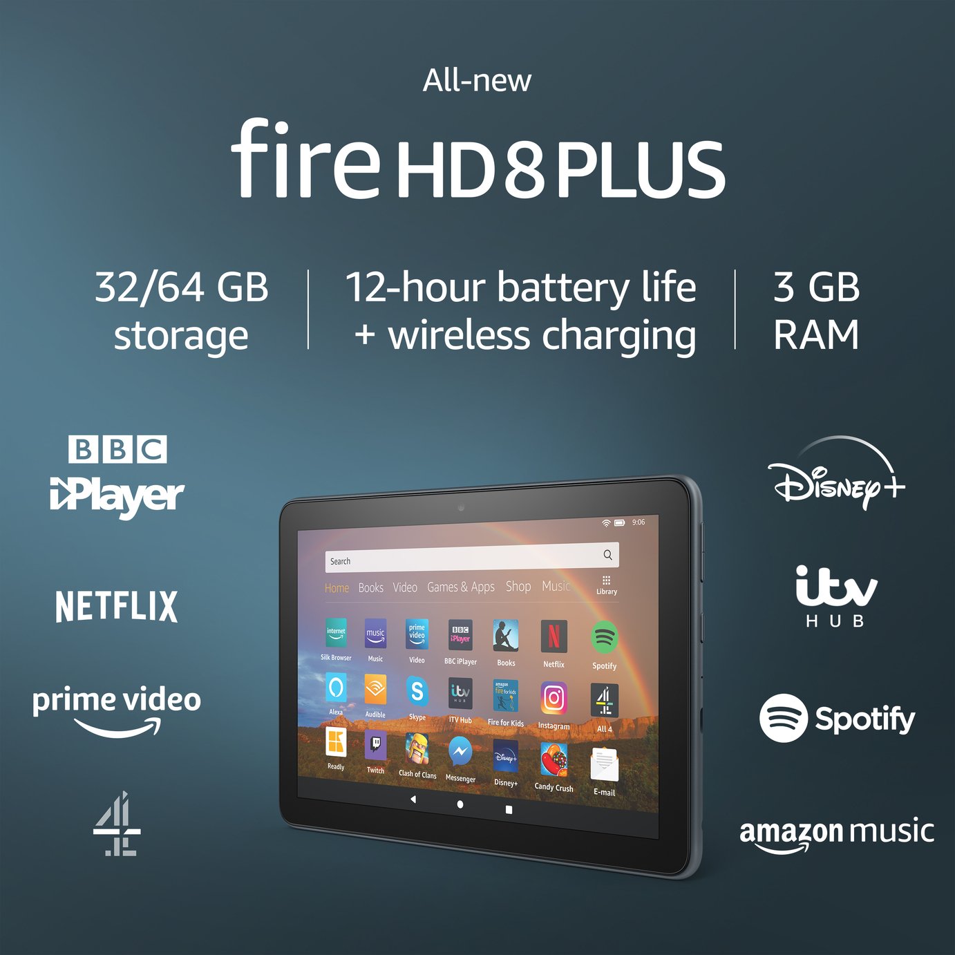 Amazon Fire HD 8 Plus Slate 8 Inch 64GB Tablet Review