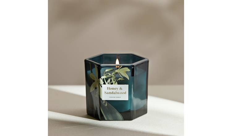 Argos Home Medium Boxed Candle - Honey & Sandalwood