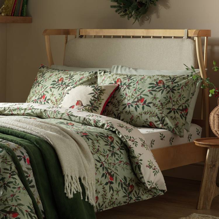 Argos Home Robin Foliage Green Bedding Set - Superking 0
