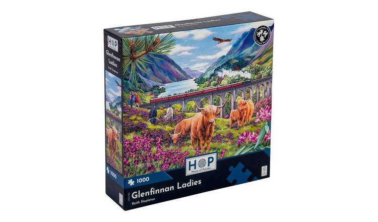 The House of Puzzles Glenfinnan Ladies 1000 Piece Jigsaw Puzzle
