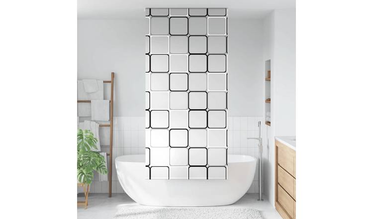 Walplus PEVA Square Shower Roller Blind - 110 x 240 cm