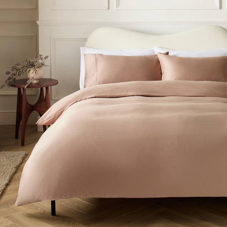 Habitat 400TC Faggoting Stitch Mocha Bedding Set - King size 0