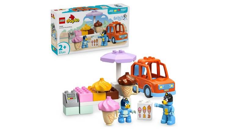 LEGO DUPLO Bluey Ice Cream Trip with Bluey Toddler Toy 10458