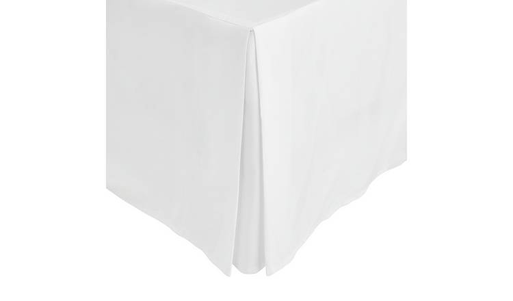 Habitat Easycare Plain White Valance - Small double