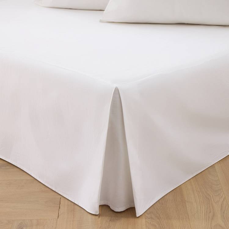 Habitat Easycare Plain White Valance - Small double 0