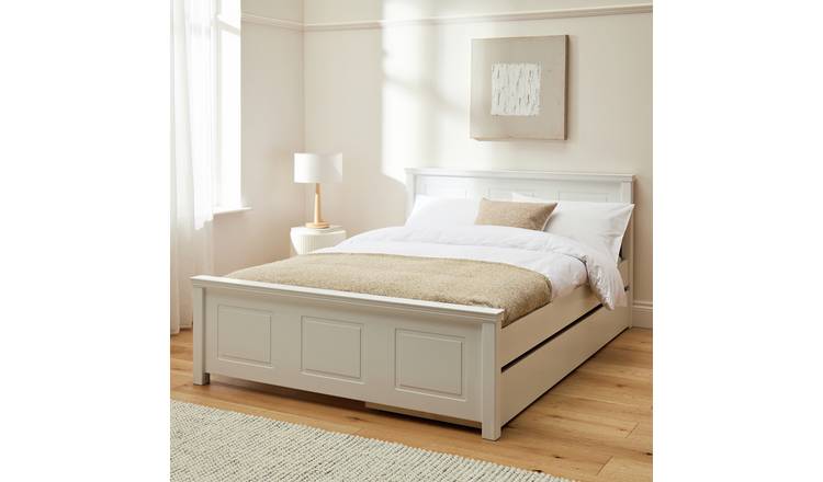 Argos Home Grayson Small Double with Drawer - White