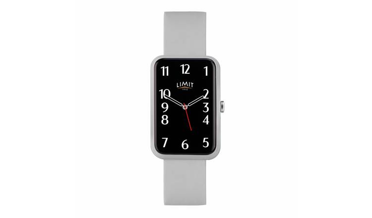 Limit Mens Grey Silicone Strap Calling Smart Watch