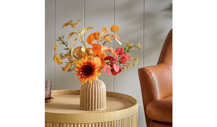 Argos Home Artificial Orange Arrangements in Ceramic Vase