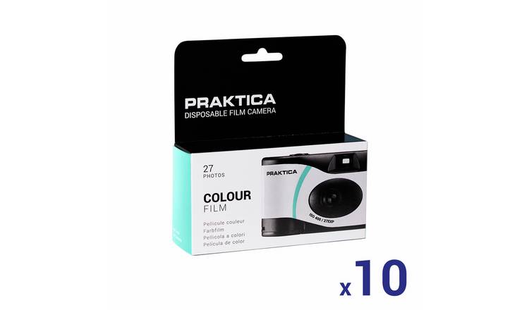 Praktica Single Use 27 Shots Green Camera - 10 Pack