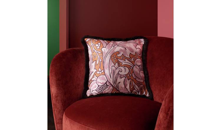 Habitat x Morris & Co. Batchelors Fringe Cushion - 43x43cm