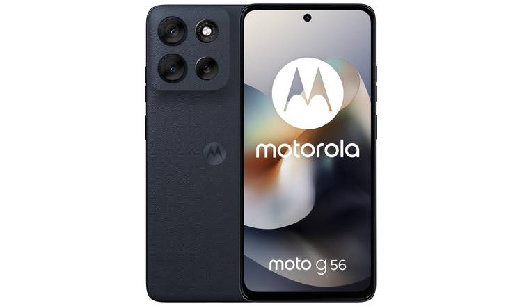 SIM Free Motorola g56 5G 256GB Mobile Phone - Black Oyster
