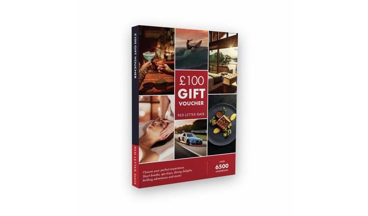 Red Letter Days £100 Gift Voucher Digital Download
