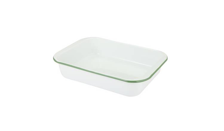 Argos Home 37cm Large Enamel Carbon Steel Roaster