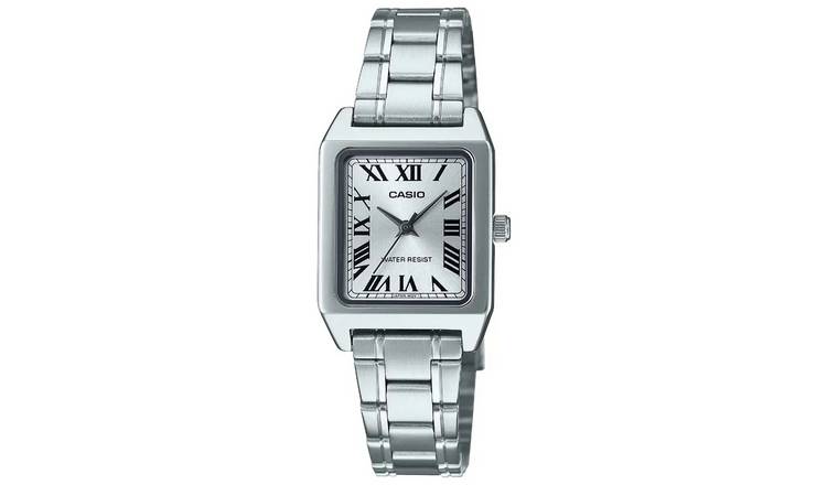 Casio Men's Stainless Steel Silver Dial Bracelet Watch