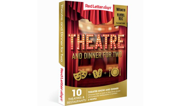 Red Letter Days Theatre and Dinner For Two Digital Download