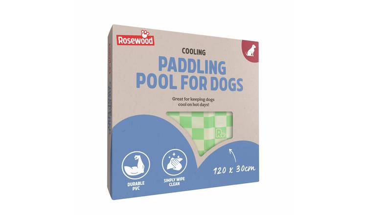 Rosewood Green Checkered Paddling Pool - 120cm