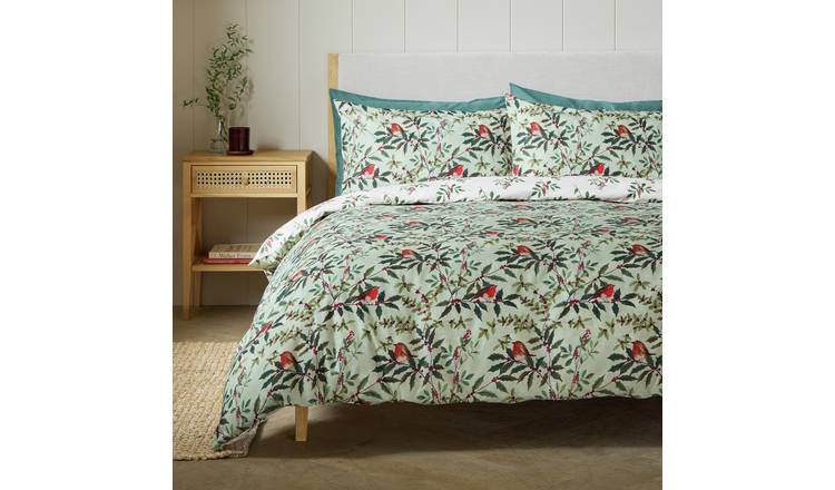 Argos Home Robin Foliage Green Bedding Set - Single
