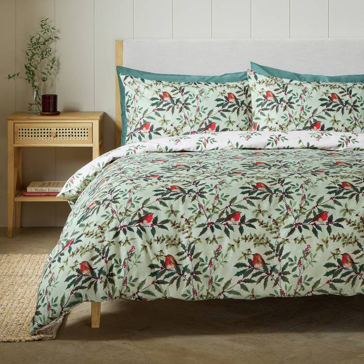 Argos Home Robin Foliage Green Bedding Set - Single 0
