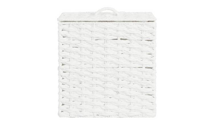 Argos Home Woven Toilet Roll Store - White