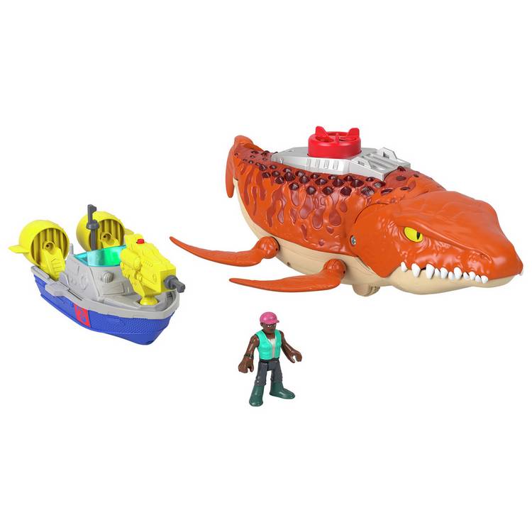 Imaginext Jurassic World Rebirth Mosasaurus Dinosaur Toy 0