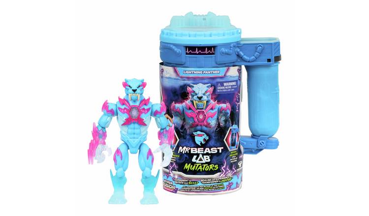 MrBeast Lab Mutation Chamber Lightning Panther Action Figure