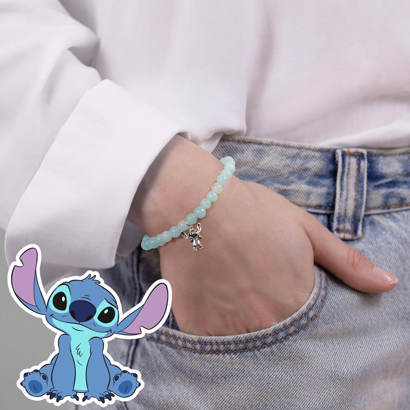 Buy Disney Stitch Light Blue Beads Bracelet | Kids bracelets | Argos