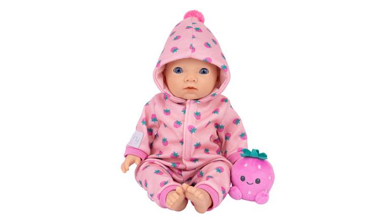 My First Tiny Treasures Strawberry Snuggle Baby Doll Outfit 