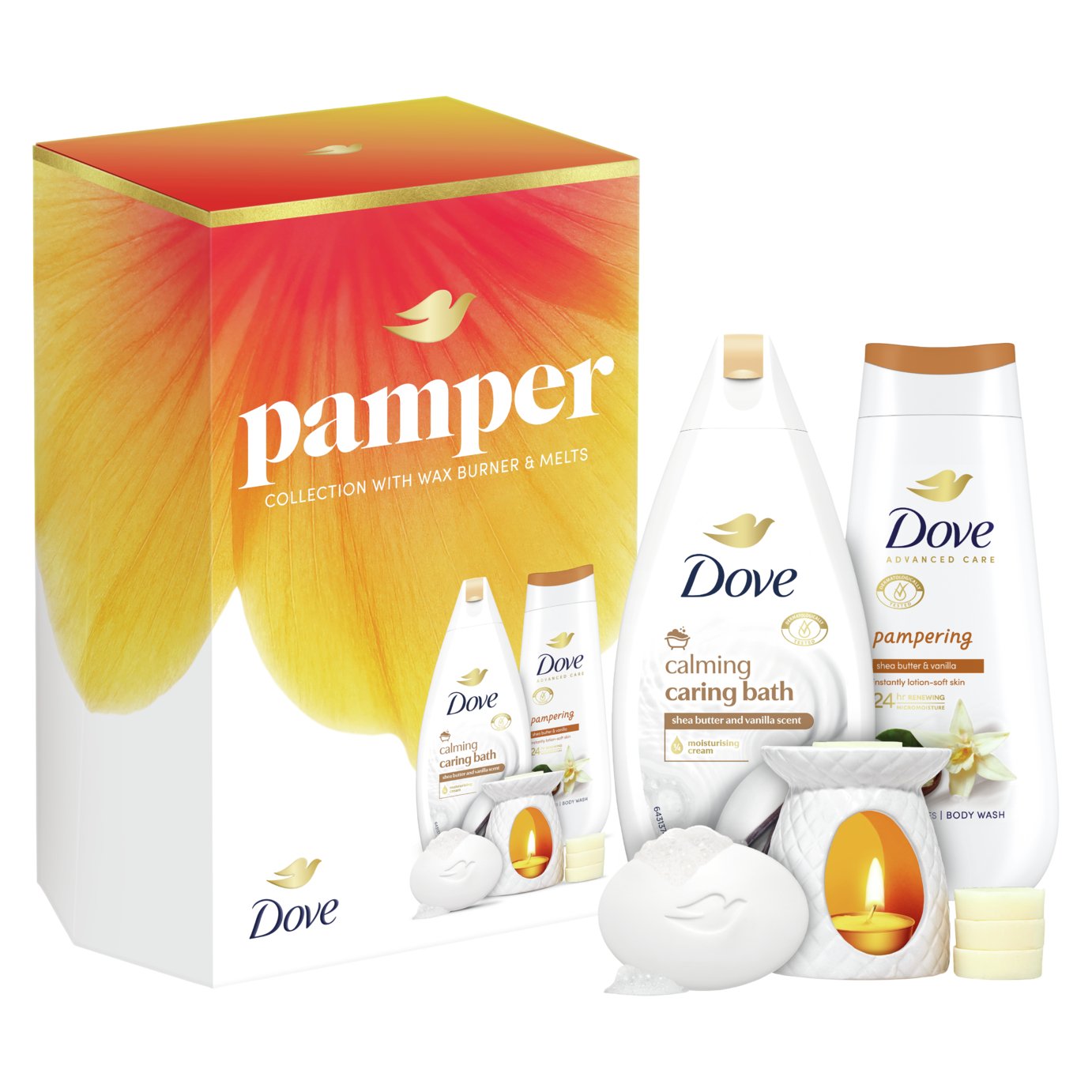 Buy Dove Pamper Gift Set with Wax Melt | Gift sets | Argos