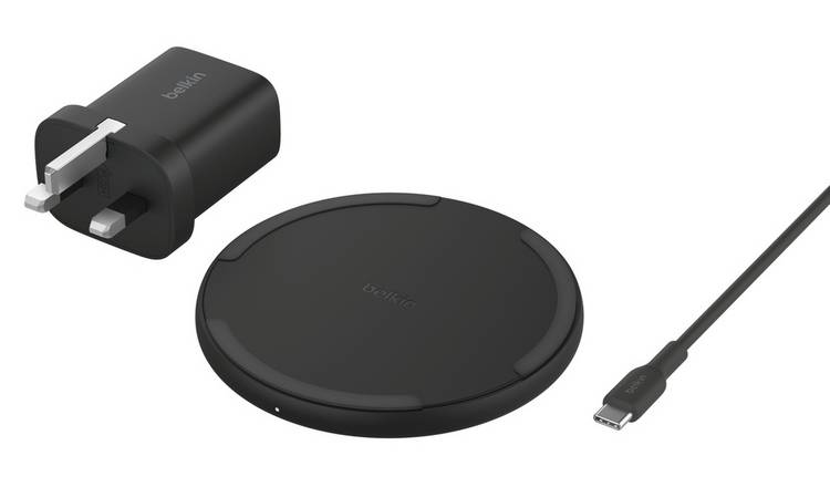 Belkin 15W Qi Wireless Charger Pad + USB-C Cable & Adapter