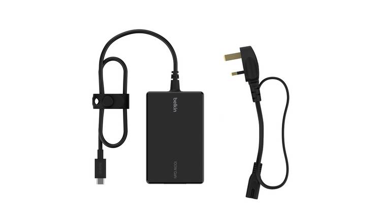 Belkin USB-C 100W Laptop Charger + 2.5m Cable - Black