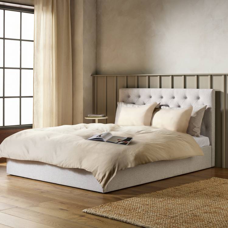 Habitat Halstead Small Double End Lift Ottoman Bed - Grey 0