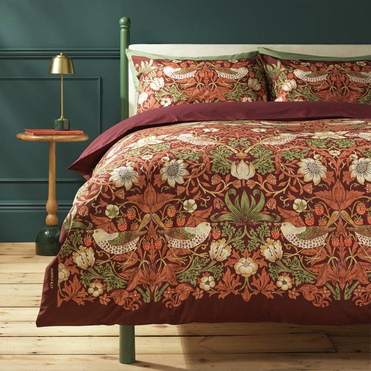 Habitat x Morris & Co. Strawberry Thief Bedding Set - Single 0