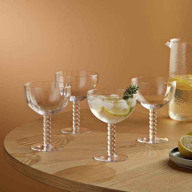 Habitat Bobbin Set of 4 Cocktail Glasses - Clear 0