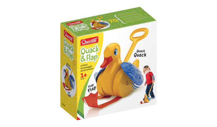 Quercetti Quack and Flap Duck Push Toy