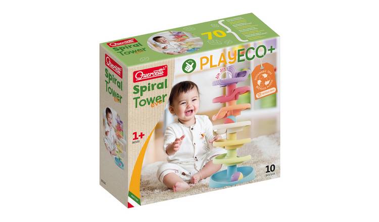 Quercetti PlayEco Spiral Tower Evo 10 Pieces