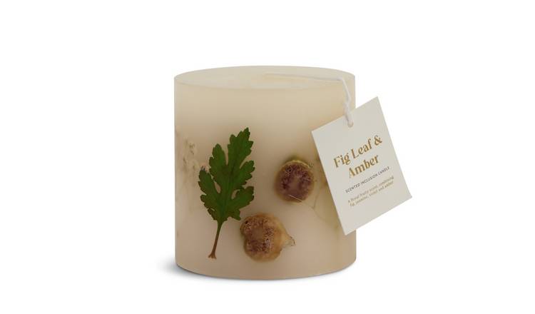 Argos Home Large Scented Candle - Fig Leaf & Amber