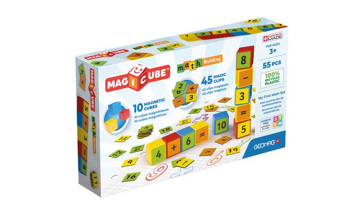 Geomag Magicube Math Building Clips 55 Pieces