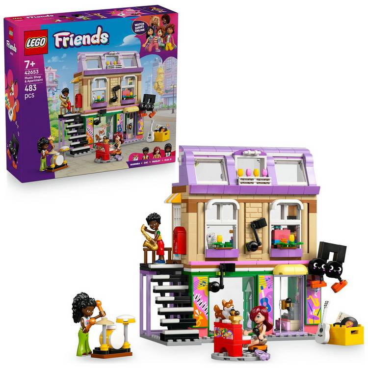 LEGO Friends Music Shop & Apartment Toy Playset 42653 0
