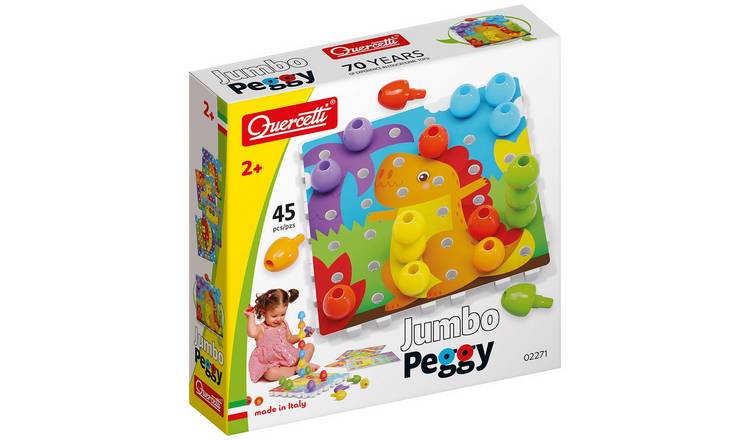 Quercetti Jumbo Peggy 45 Pieces 