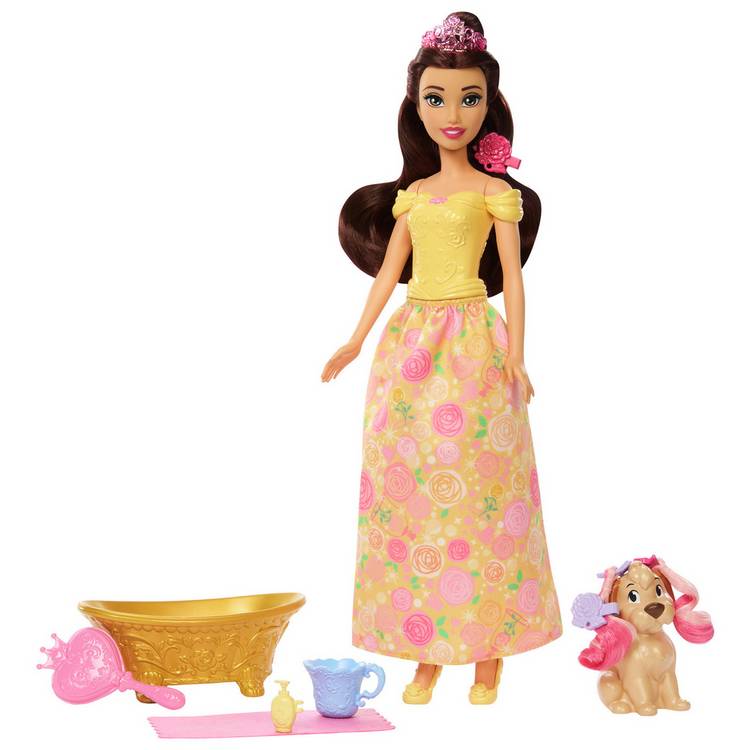 Disney Princess Bath & Brush Belle Fashion Doll  0
